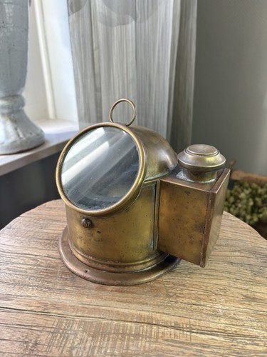 Vintage brass ships binnacle - vintage,