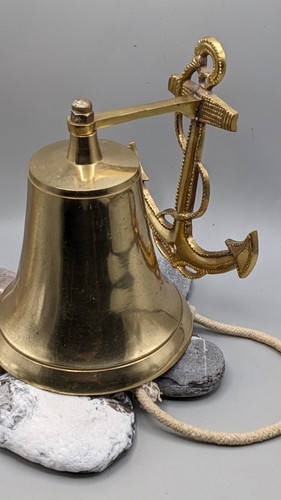 Vintage large brass anchor - vintage,