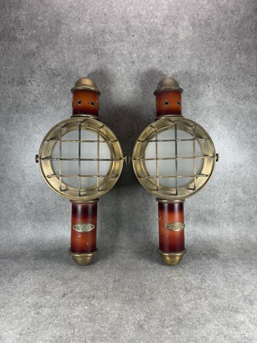 Vintage pair brass nautical - vintage,