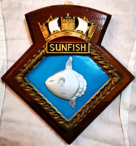 Hms sunfish ship crest - hms,