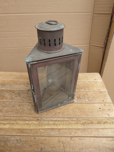 Antique triangular ships lamp - triangular,