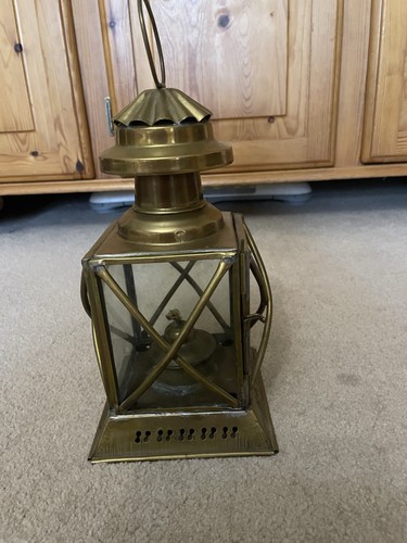Vintage ships brass oil - vintage,