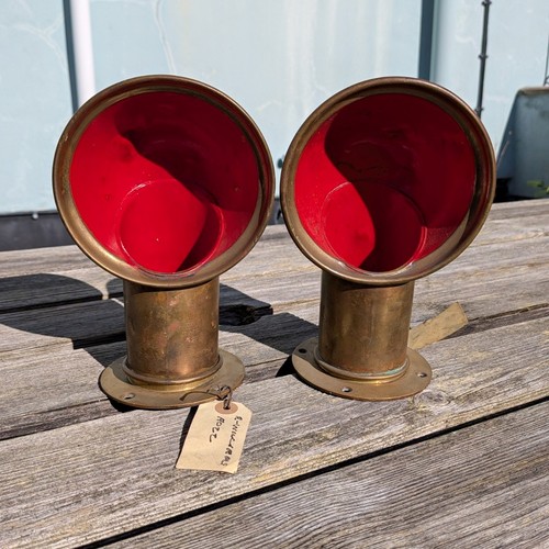 Vintage antique brass ship - vintage,