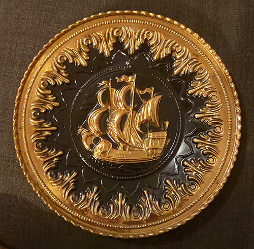 Decorative brass wall plaque - decorative,