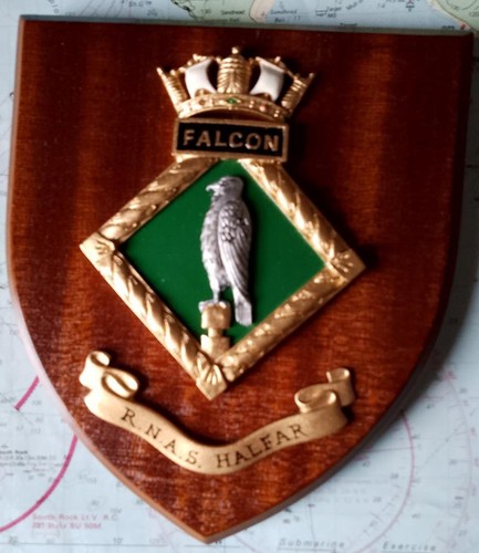 Vintage hms falcon ship badge - vintage,