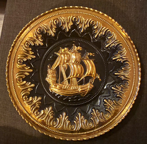 Embossed brass decorative - brass,