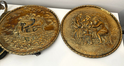 Reprodux brass wall plaques - brass,