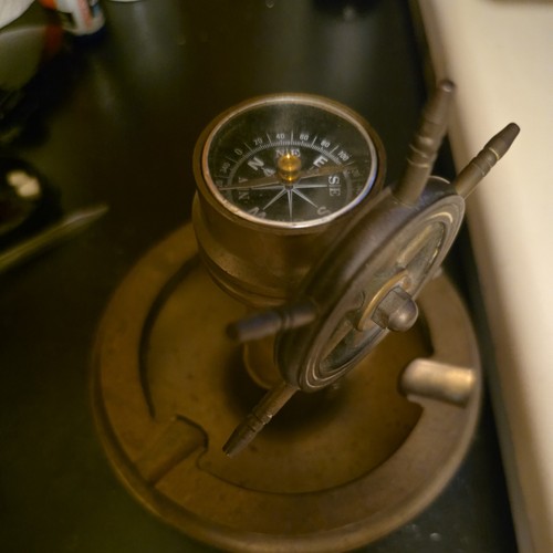 Antique brass ships - antique,