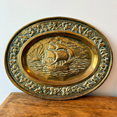 Embossed brass nautical - brass,