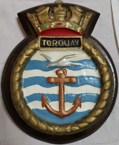 Hms torquay ship crest - torquay,