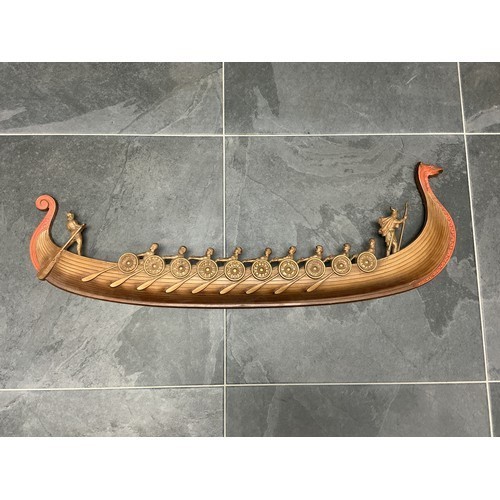 Vintage syroco viking ship - vintage,