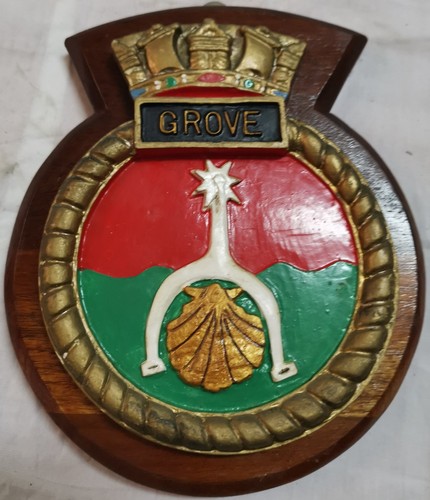 Hms grove ship crest - grove,