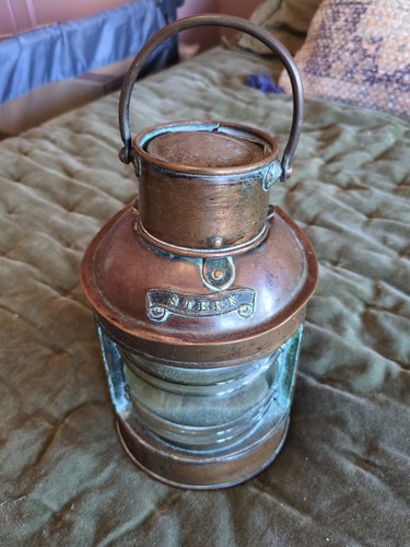 Vintage copper brass stern - &,