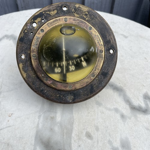Vintage brass ships compass - brass,