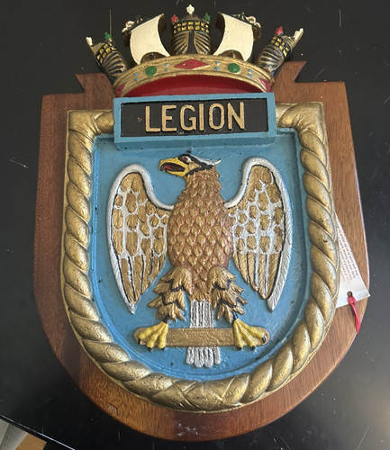 Hms legion ship - legion, plaque