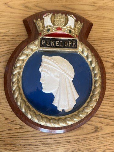 Hms penelope ship crest plaque - hms,