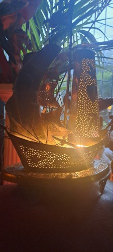 Vintage silver plated brass