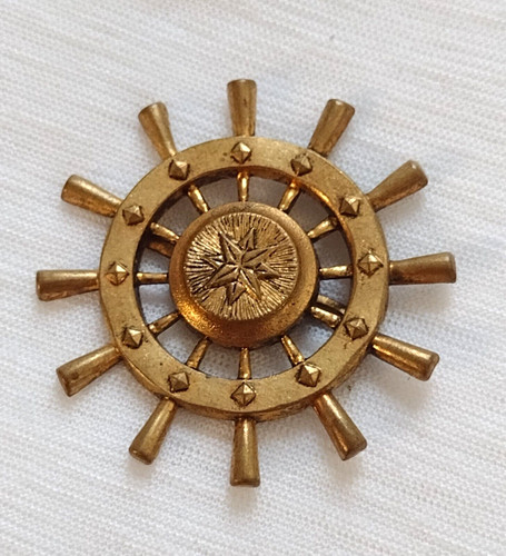 Ship wheel design - ship, cap