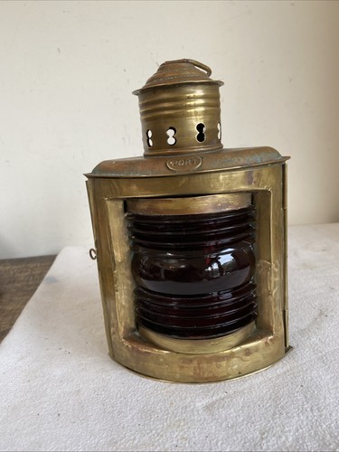 Vintage copper brass ships - brass,