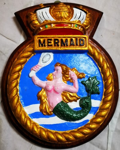 Hms mermaid ship crest - hms,