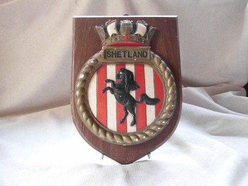 Hms shetland ships crest - shetland,