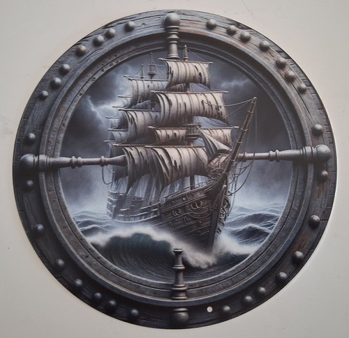 Nautical ship plaque printed - nautical,