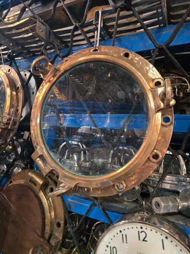 Original brass ships porthole - brass,