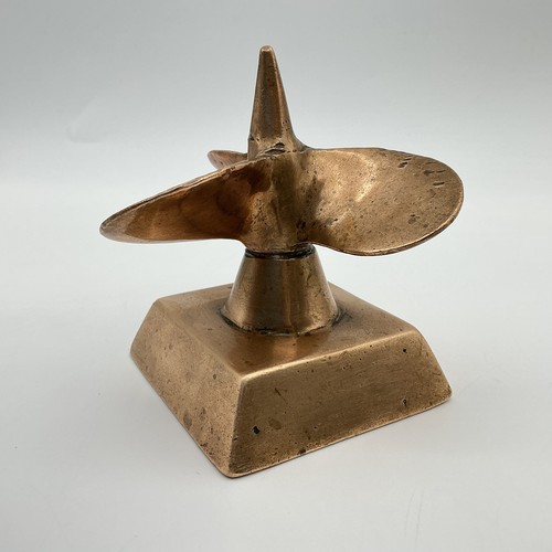 Vintage brass bronze ship - vintage,