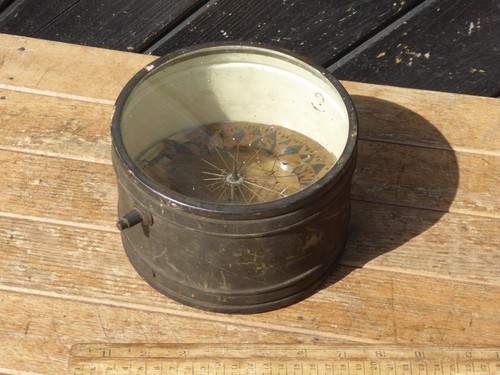 Antique brass ships gimbal - brass,