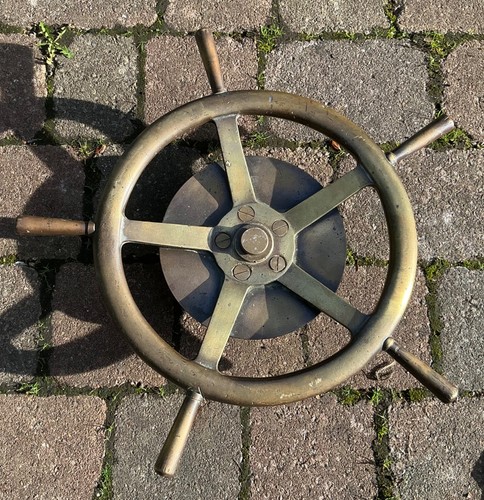 Vintage solid brass spoke - brass, 5-spoke