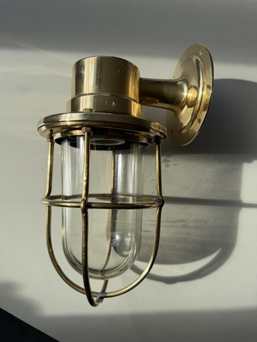 Ships brass light - ships, genuine
